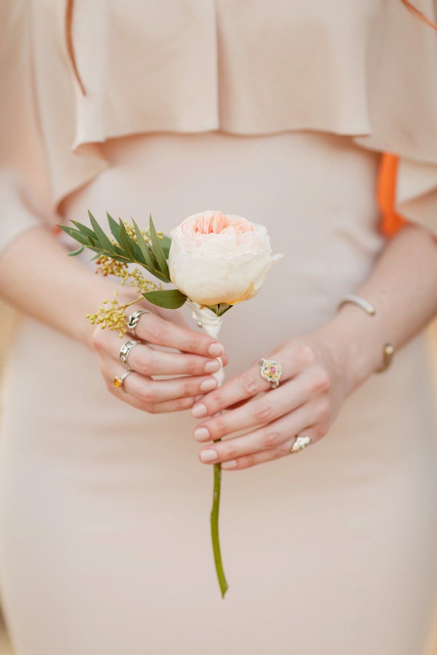 An Elegant Blush & Peach Whimsical Texas Wedding via TheELD.com