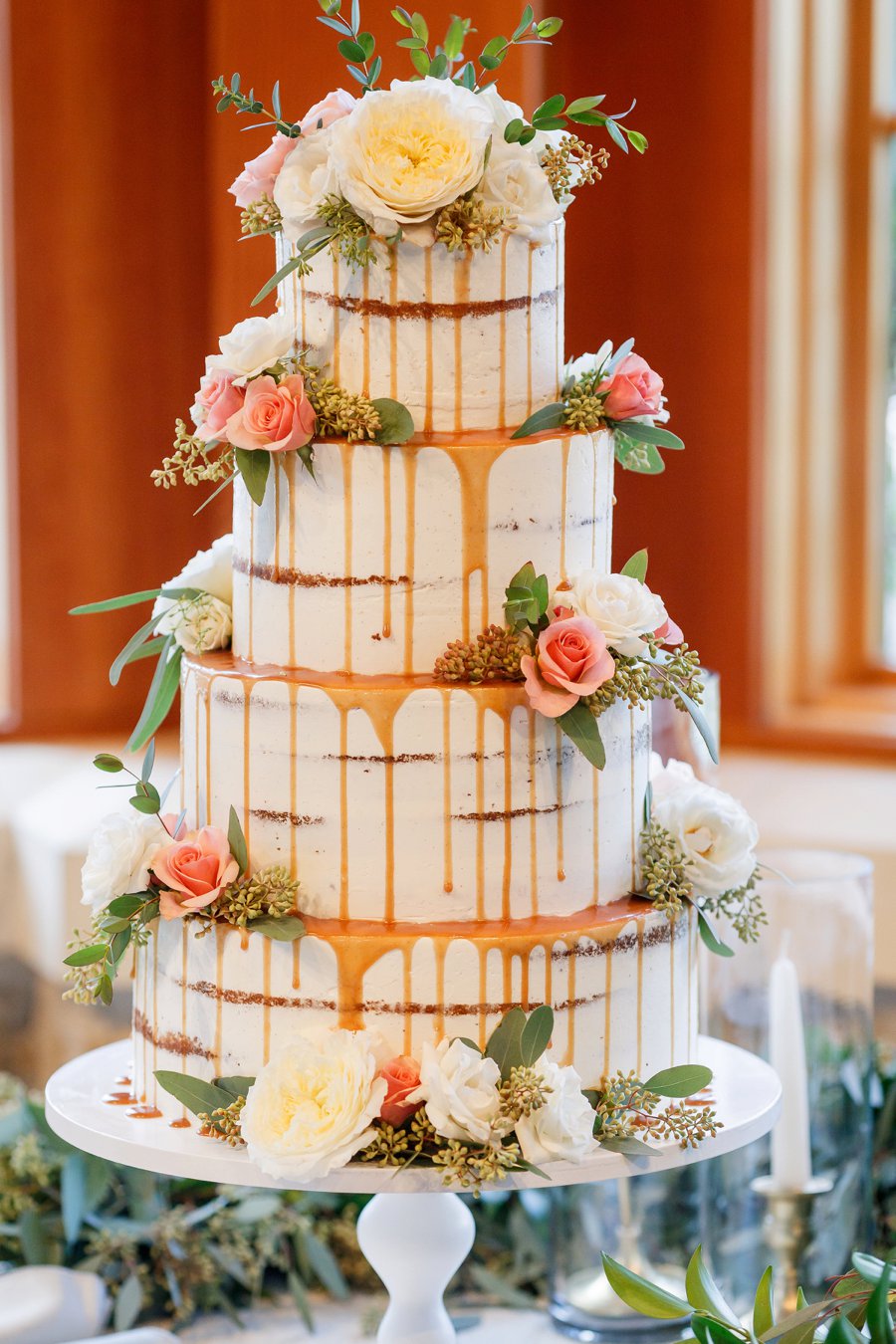 An Elegant Blush & Peach Whimsical Texas Wedding via TheELD.com