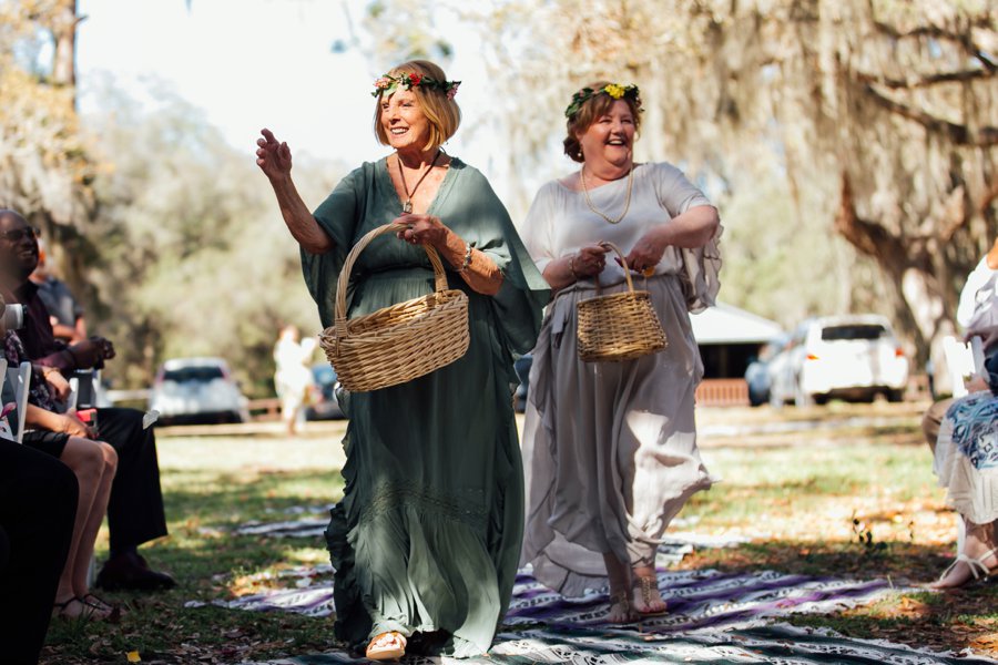 A Colorful & Whimsical Glamping Wedding Weekend via TheELD.com