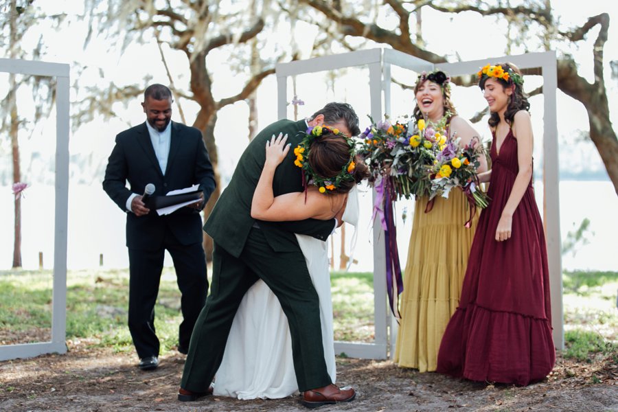 A Colorful & Whimsical Glamping Wedding Weekend via TheELD.com