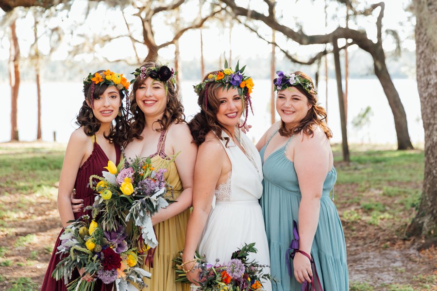 A Colorful & Whimsical Glamping Wedding Weekend via TheELD.com