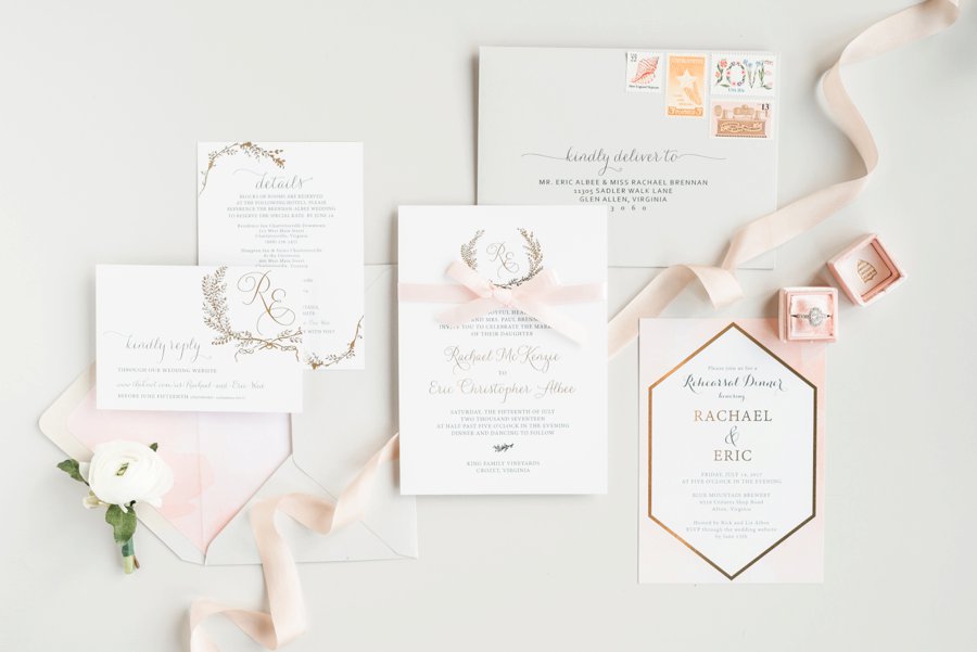 A Pink Rustic Romance Virginia Mountain Wedding via TheELD.com