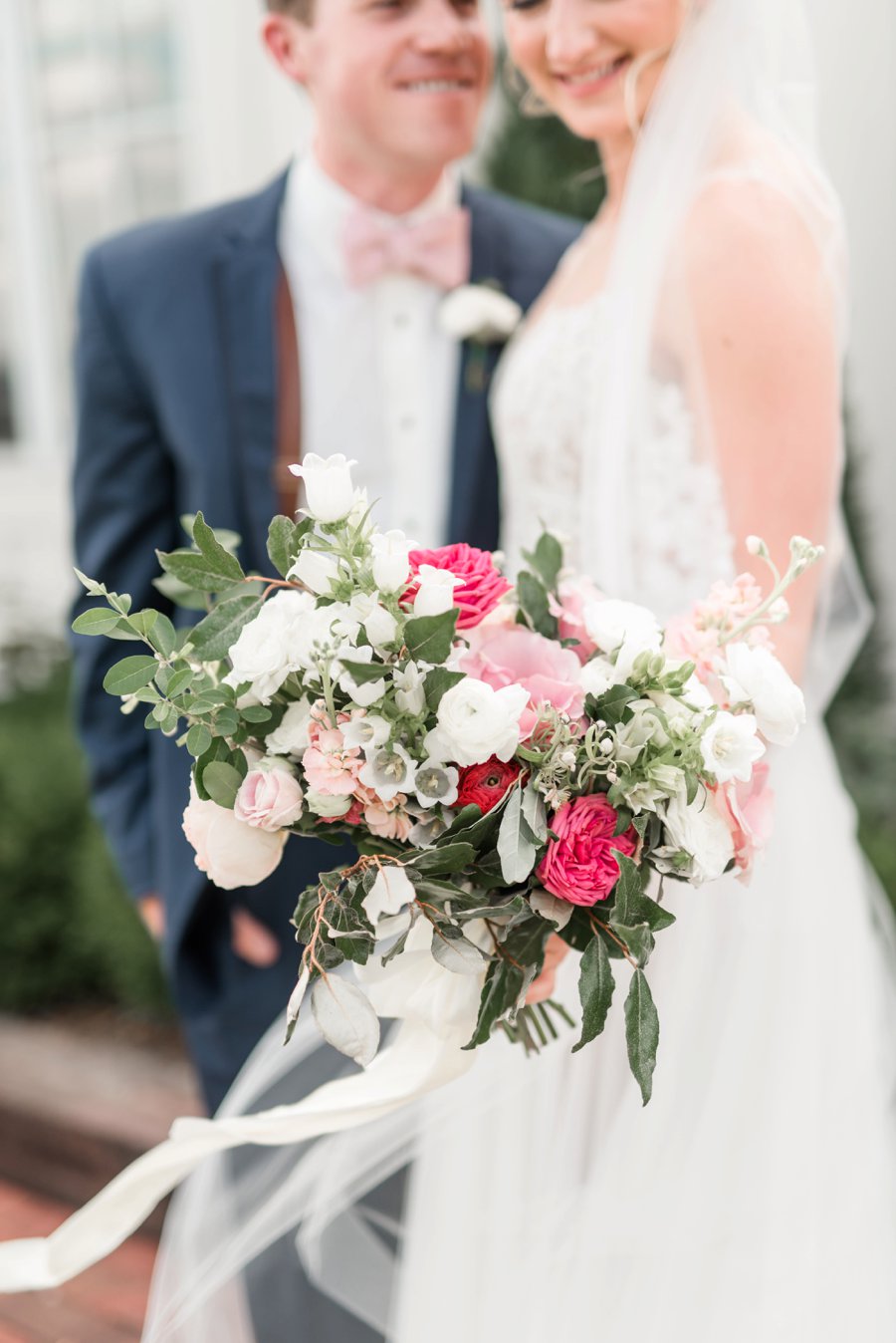 A Pink Rustic Romance Virginia Mountain Wedding via TheELD.com