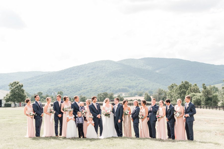 A Pink Rustic Romance Virginia Mountain Wedding via TheELD.com