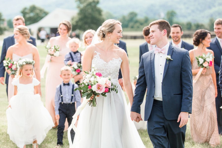 A Pink Rustic Romance Virginia Mountain Wedding via TheELD.com