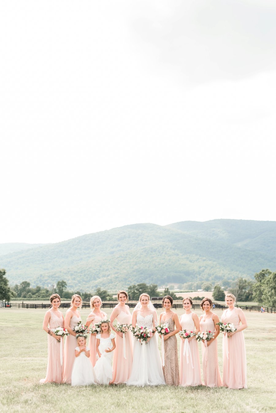 A Pink Rustic Romance Virginia Mountain Wedding via TheELD.com