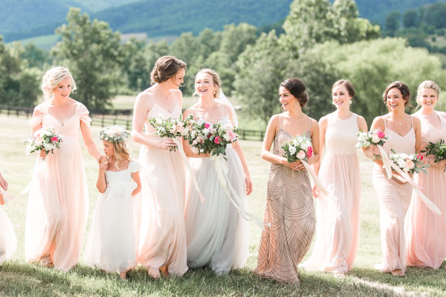 A Pink Rustic Romance Virginia Mountain Wedding via TheELD.com