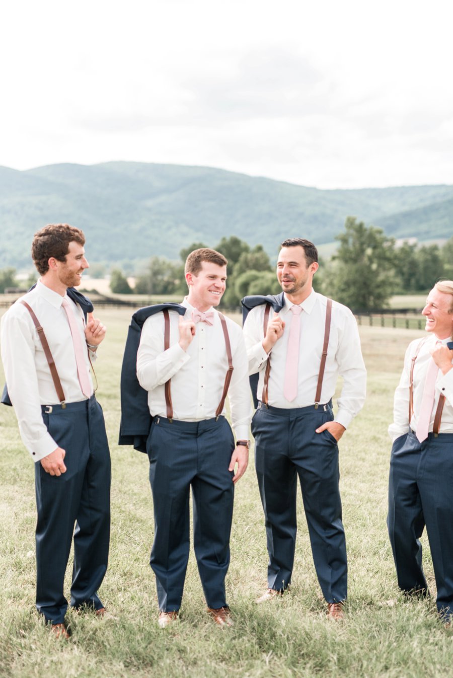 A Pink Rustic Romance Virginia Mountain Wedding via TheELD.com