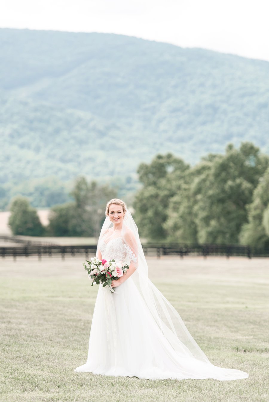 A Pink Rustic Romance Virginia Mountain Wedding via TheELD.com