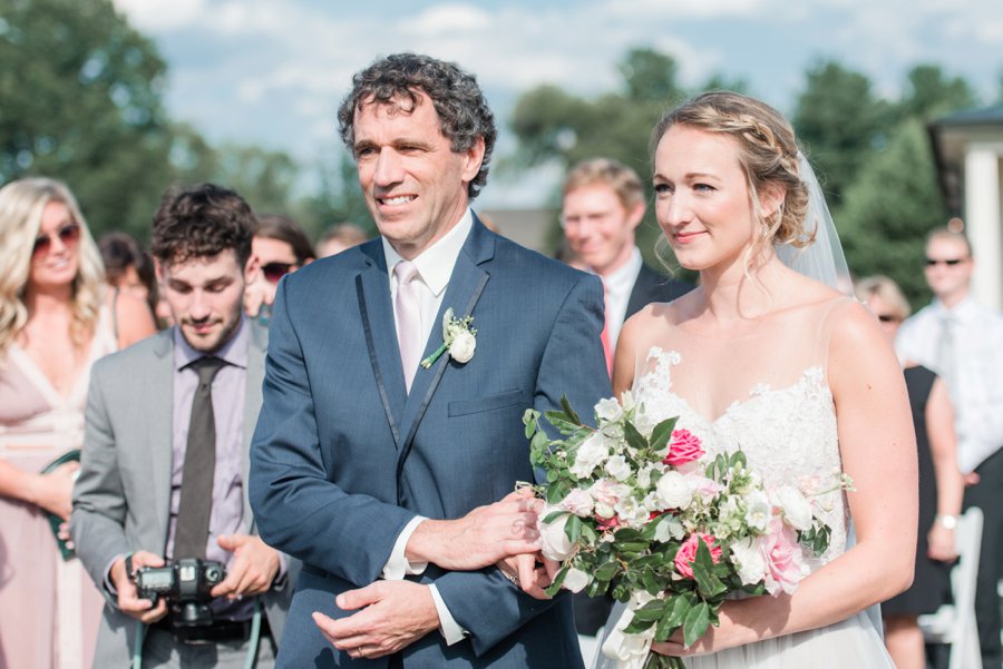 A Pink Rustic Romance Virginia Mountain Wedding via TheELD.com