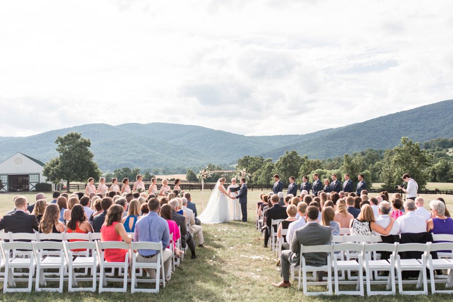 A Pink Rustic Romance Virginia Mountain Wedding via TheELD.com