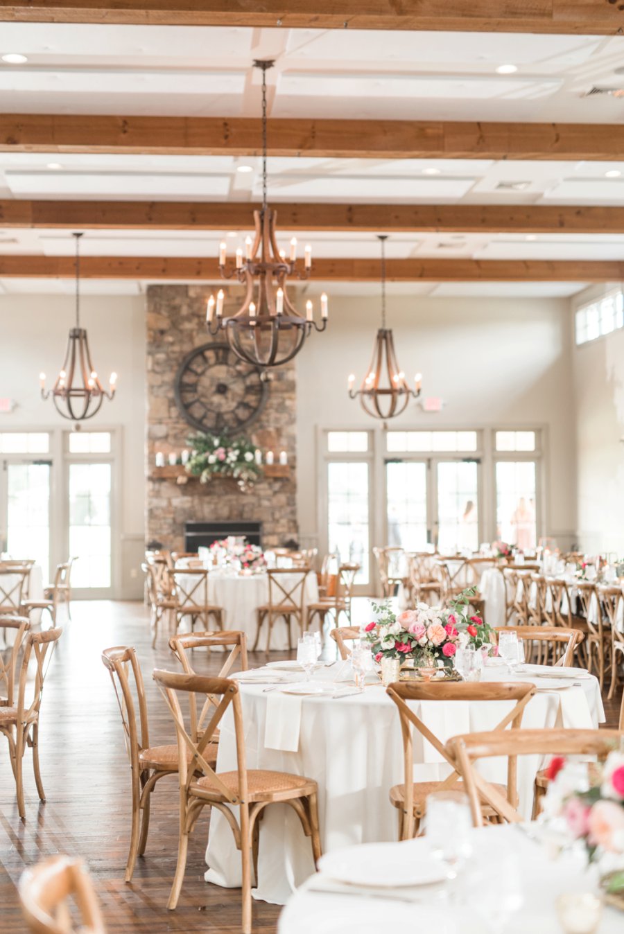 A Pink Rustic Romance Virginia Mountain Wedding via TheELD.com