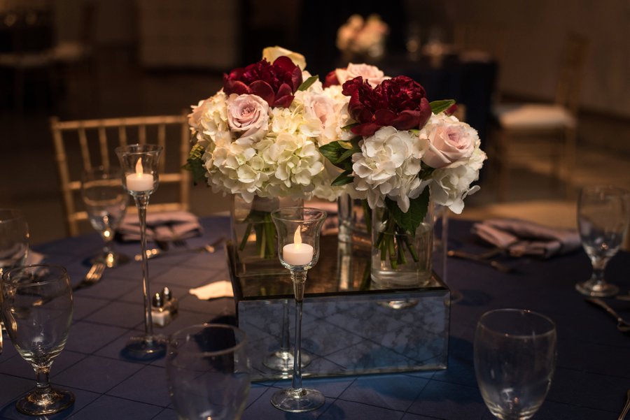 An Elegant, Artful Navy & Red Jacksonville Wedding via TheELD.com