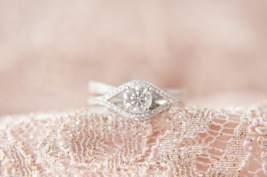 A Cozy, Romantic Blush and Red Indiana Wedding via TheELD.com