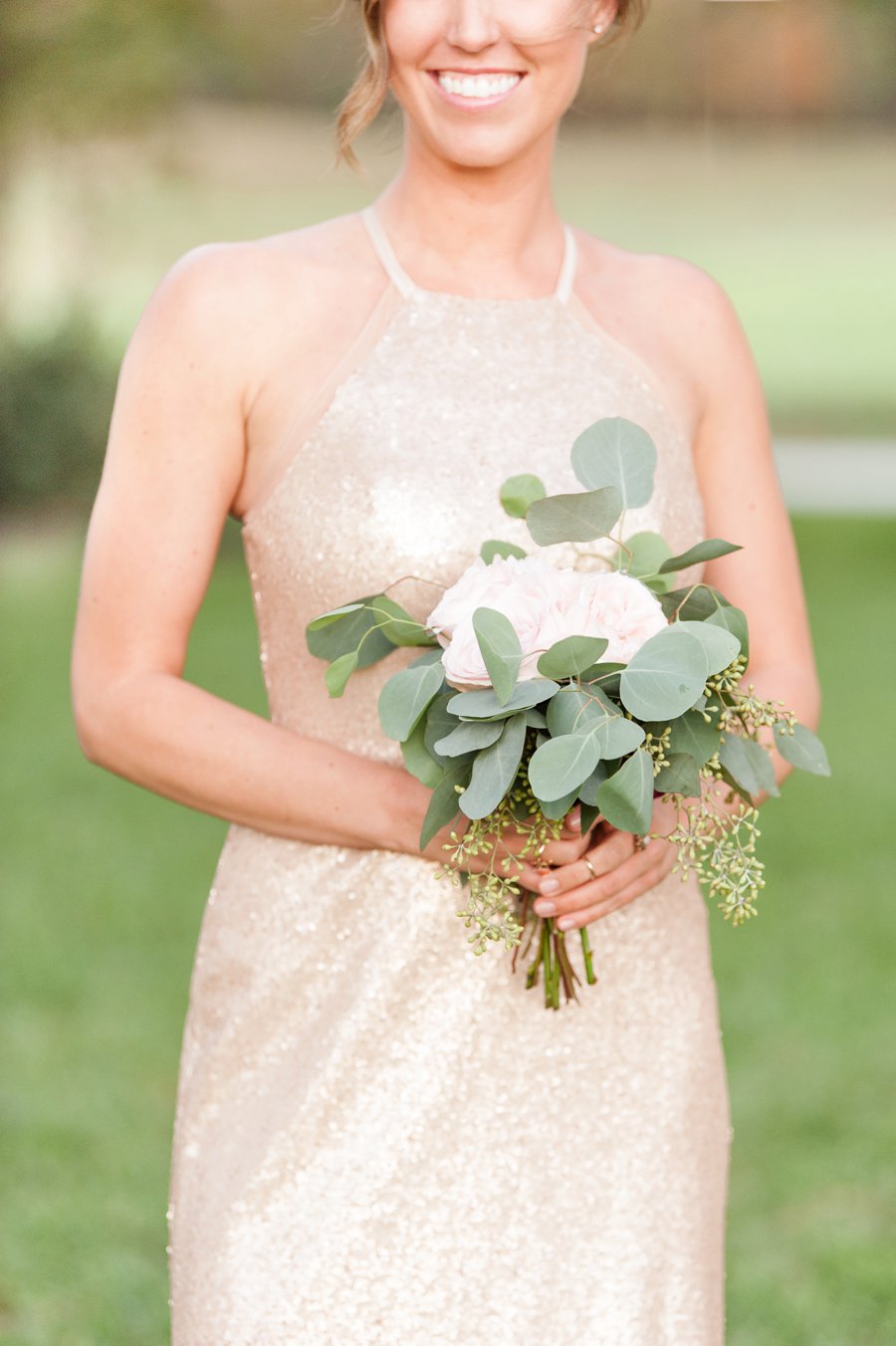 A Cozy, Romantic Blush and Red Indiana Wedding via TheELD.com