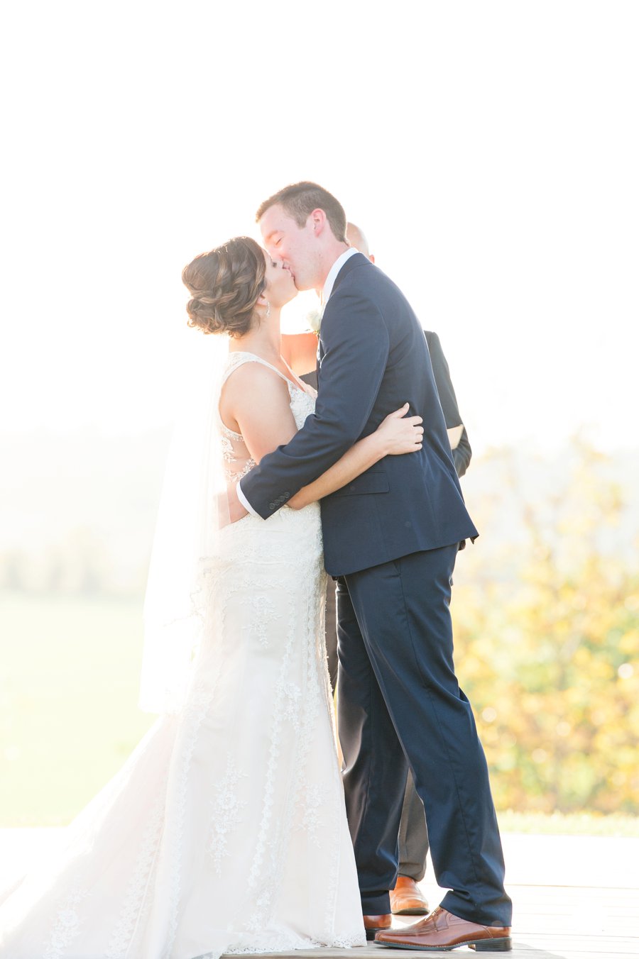 A Cozy, Romantic Blush and Red Indiana Wedding via TheELD.com