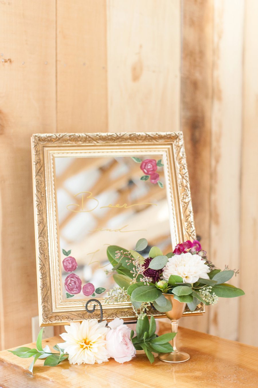 A Cozy, Romantic Blush and Red Indiana Wedding via TheELD.com