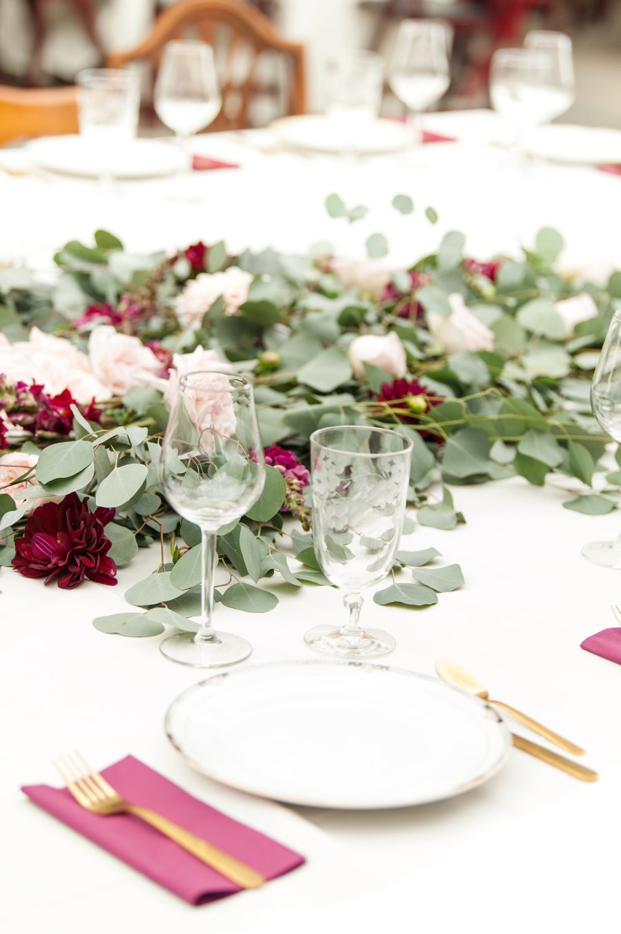 A Cozy, Romantic Blush and Red Indiana Wedding via TheELD.com