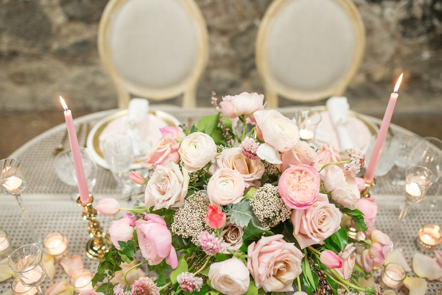 Pink Eclectic Valentines Day Inspired Wedding Ideas via TheELD.com