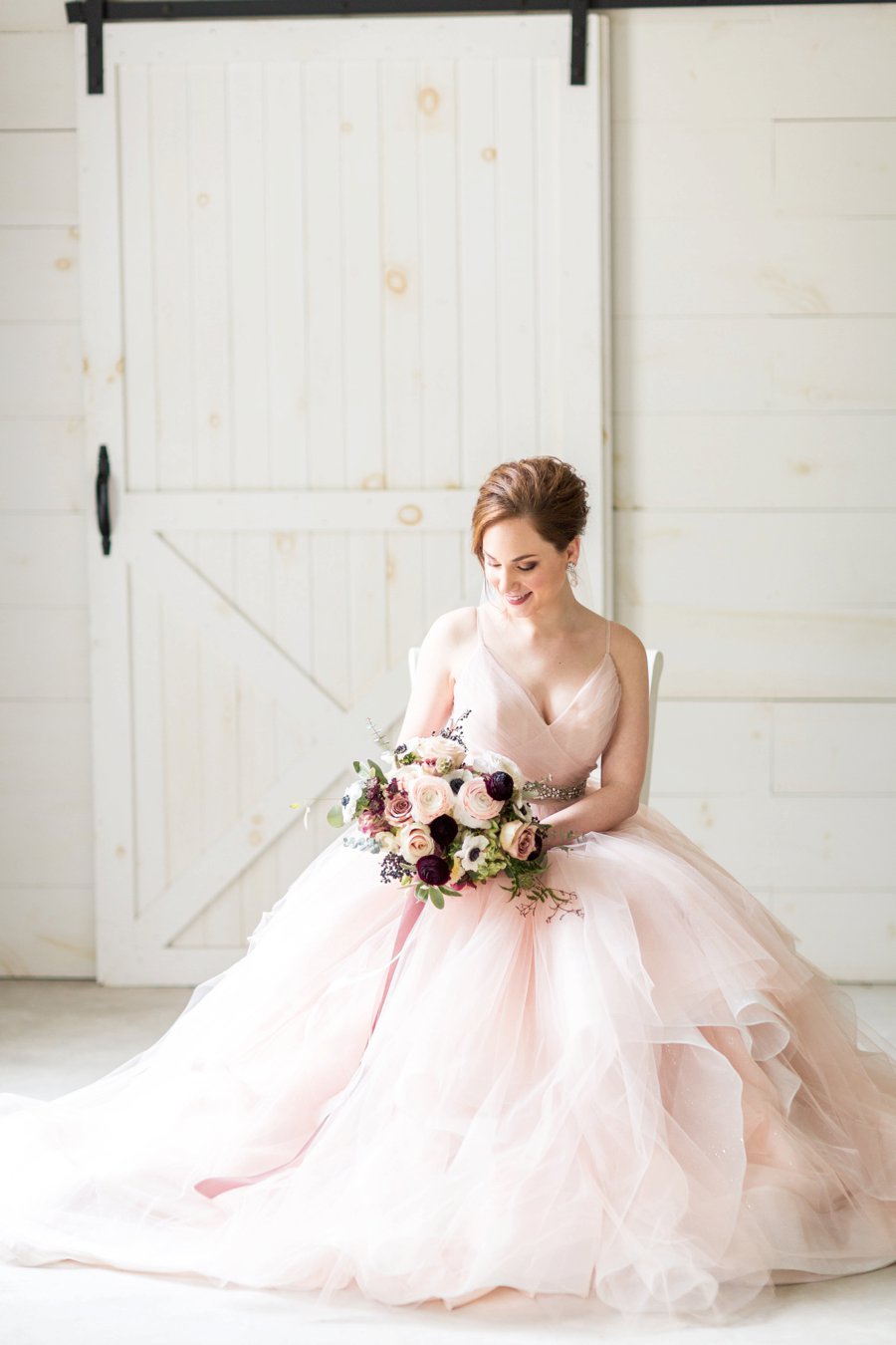 Modern Romantic Black & Mauve Valentines Day Wedding Ideas via TheELD.com