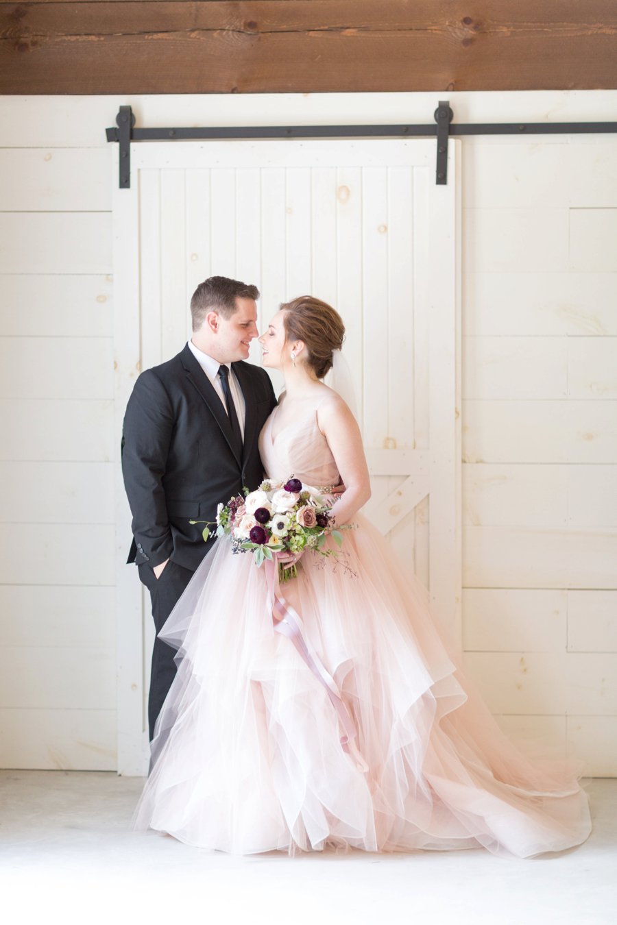 Modern Romantic Black & Mauve Valentines Day Wedding Ideas via TheELD.com