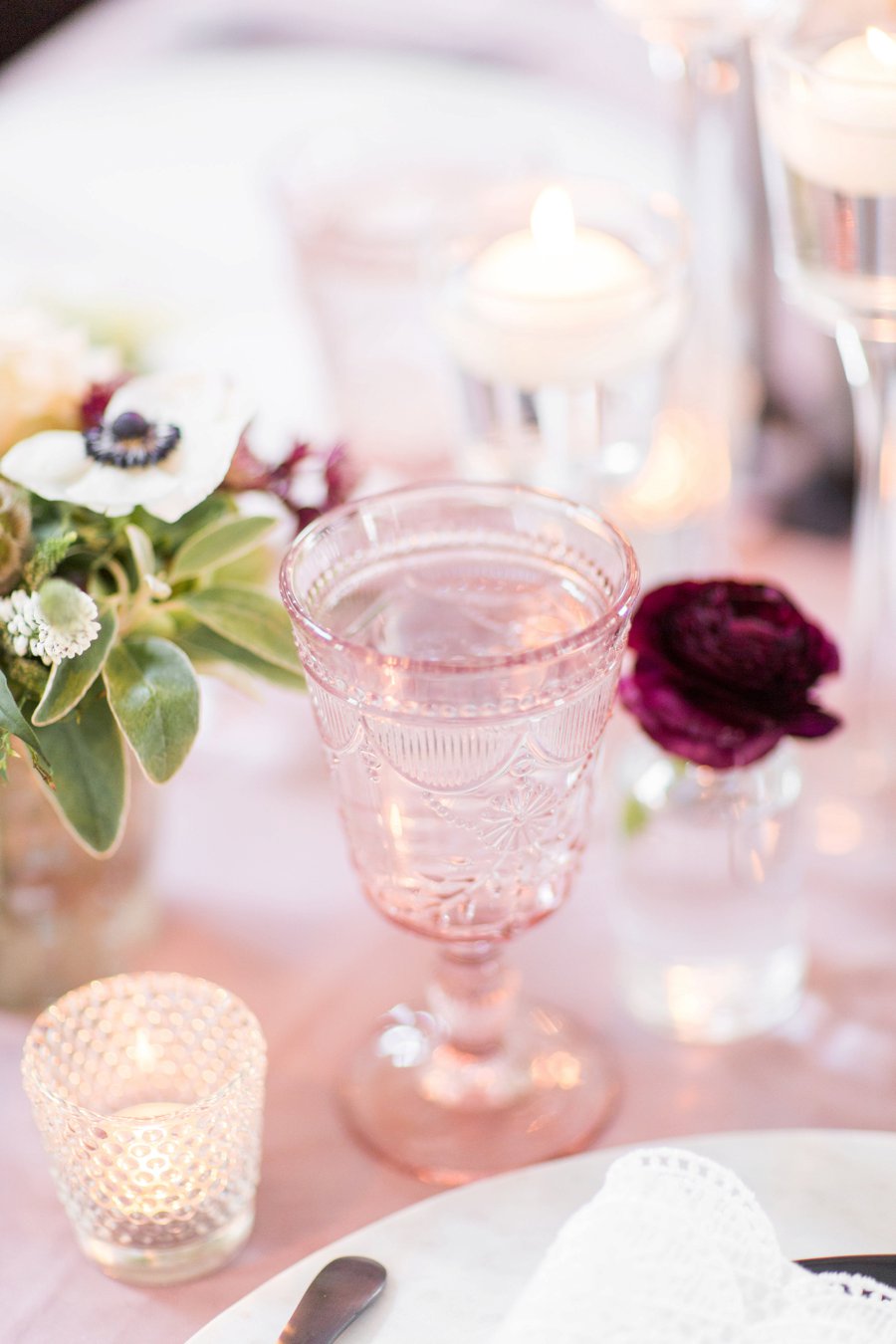 Modern Romantic Black & Mauve Valentines Day Wedding Ideas via TheELD.com