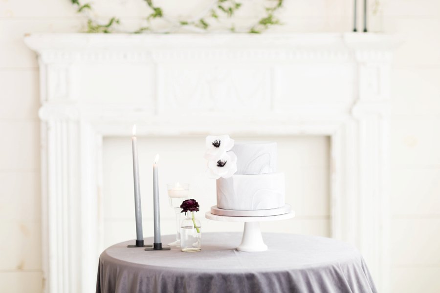 Modern Romantic Black & Mauve Valentines Day Wedding Ideas via TheELD.com