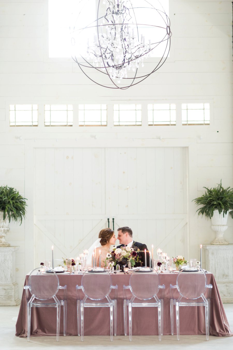 Modern Romantic Black & Mauve Valentines Day Wedding Ideas via TheELD.com