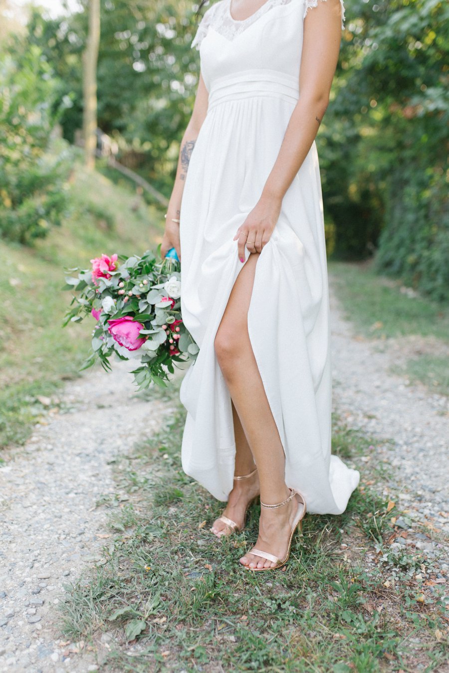 Pink and Blue Bohemian Wedding Inspiration In Italy via TheELD.com