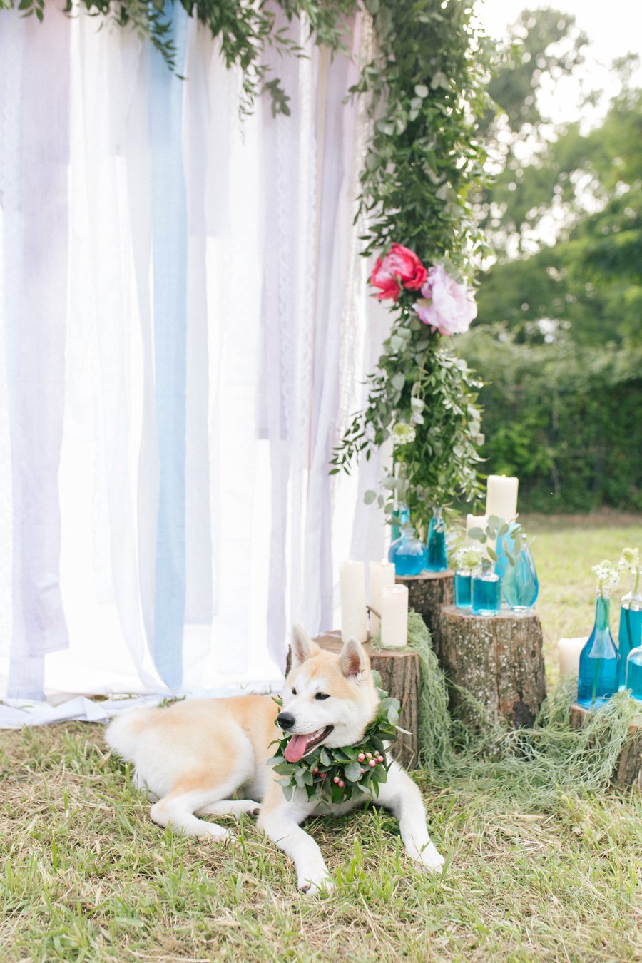 Pink and Blue Bohemian Wedding Inspiration In Italy via TheELD.com