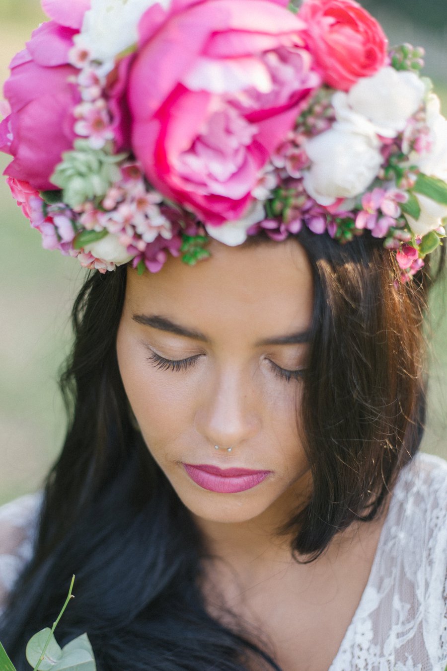 Pink and Blue Bohemian Wedding Inspiration In Italy via TheELD.com