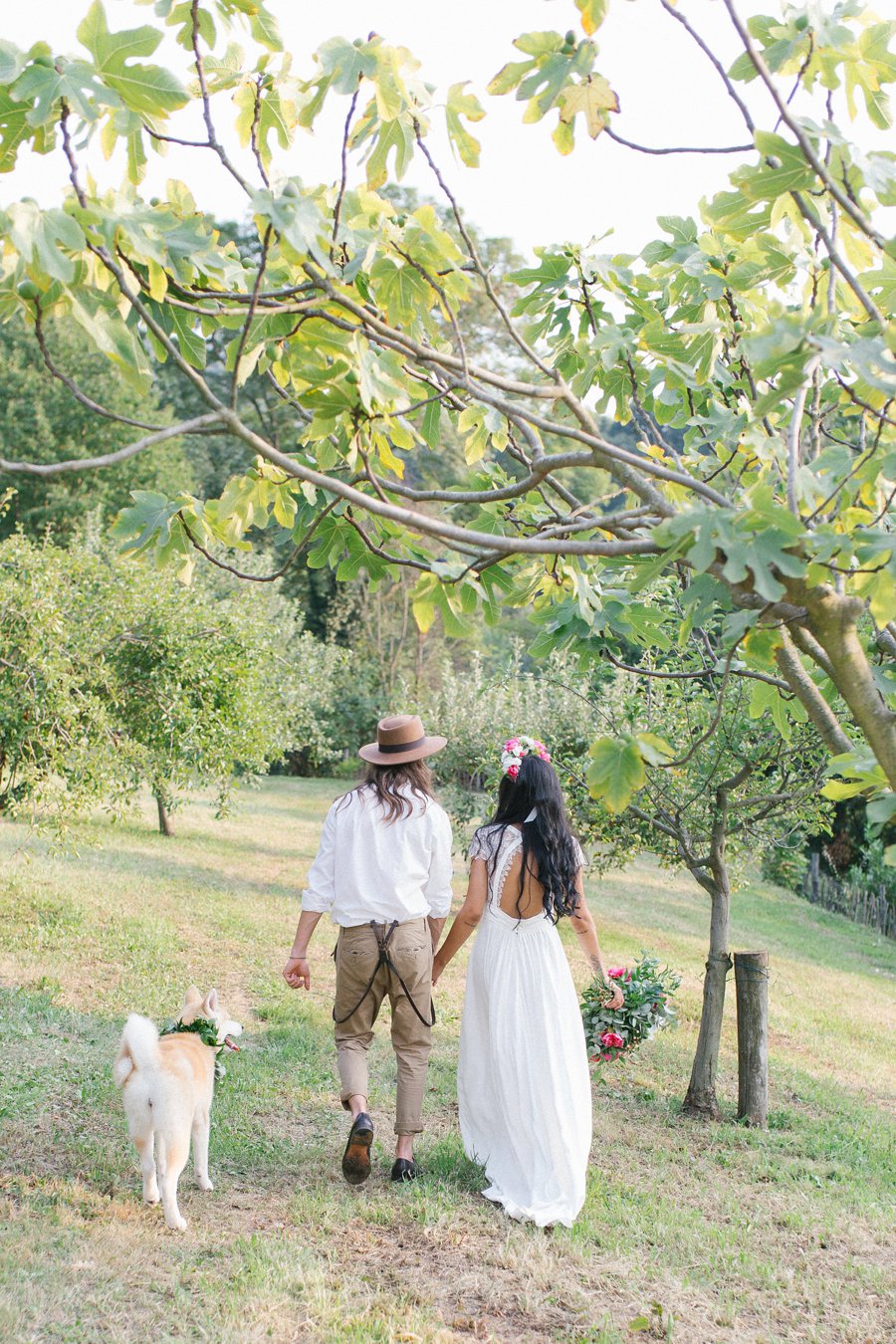 Pink and Blue Bohemian Wedding Inspiration In Italy via TheELD.com