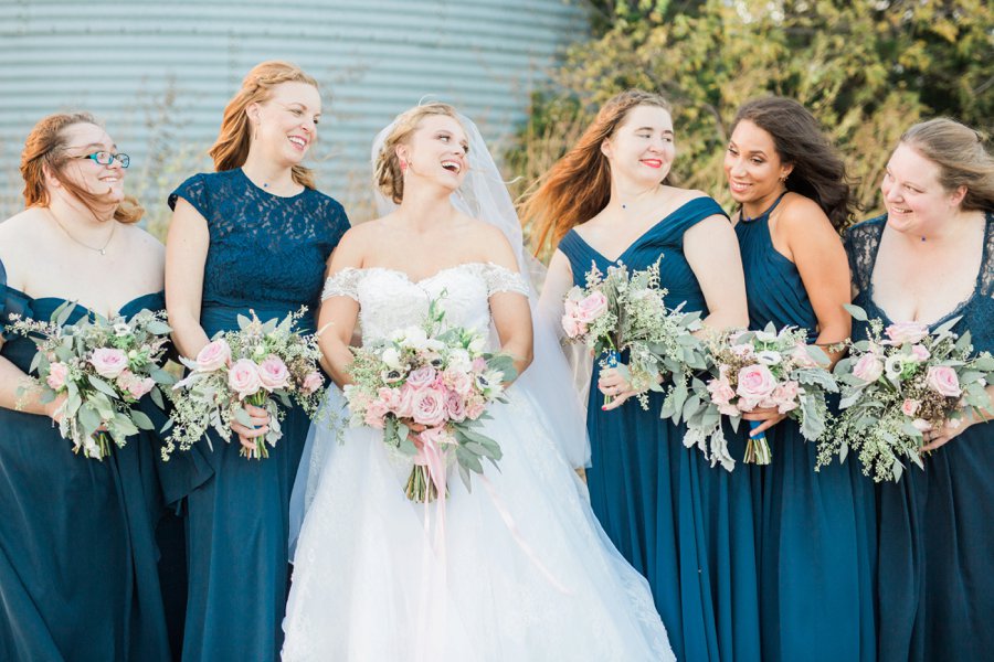 An Eclectic, Rustic Pink & Blue Texas Wedding Day via TheELD.com