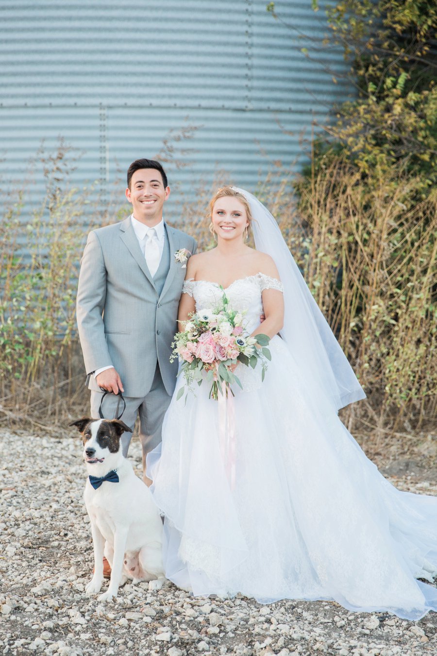 An Eclectic, Rustic Pink & Blue Texas Wedding Day via TheELD.com