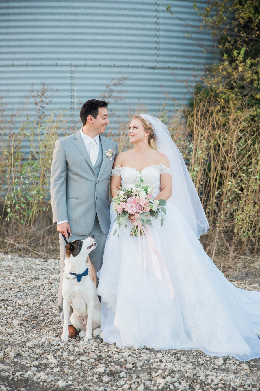 An Eclectic, Rustic Pink & Blue Texas Wedding Day via TheELD.com