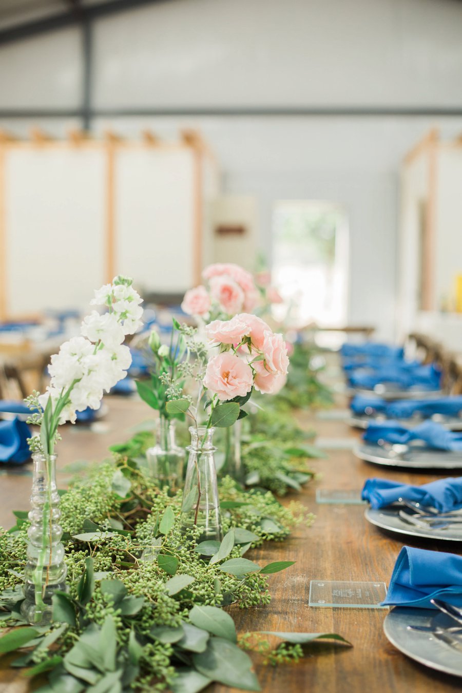 An Eclectic, Rustic Pink & Blue Texas Wedding Day via TheELD.com