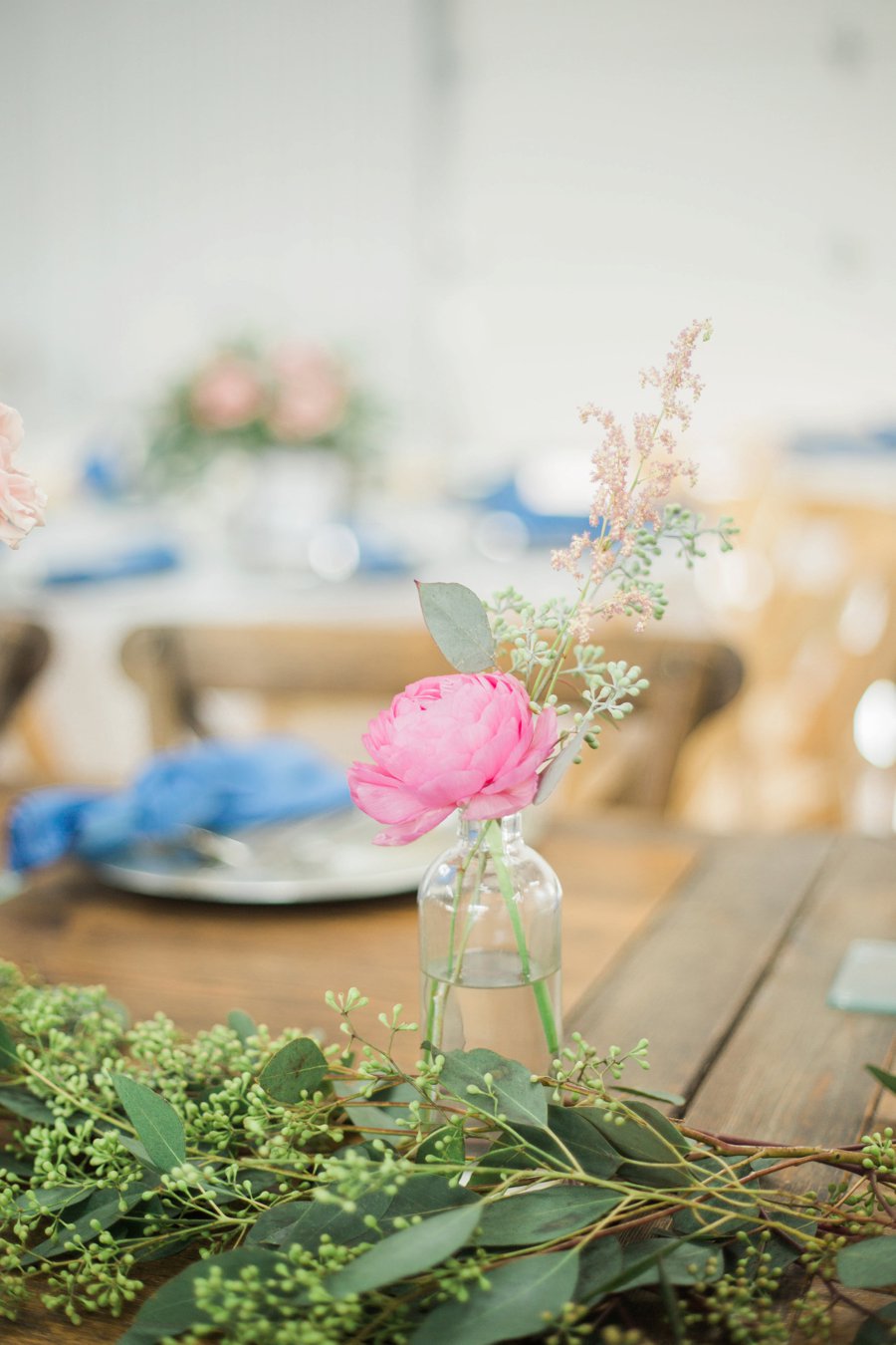 An Eclectic, Rustic Pink & Blue Texas Wedding Day via TheELD.com