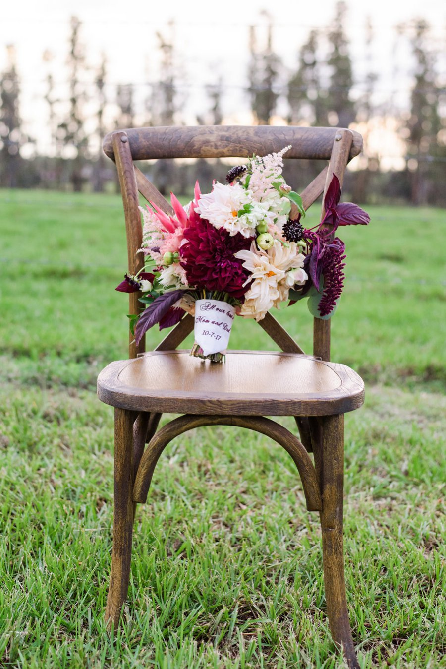 A Burgundy & Navy Rustic Elegant Florida Wedding via TheELD.com