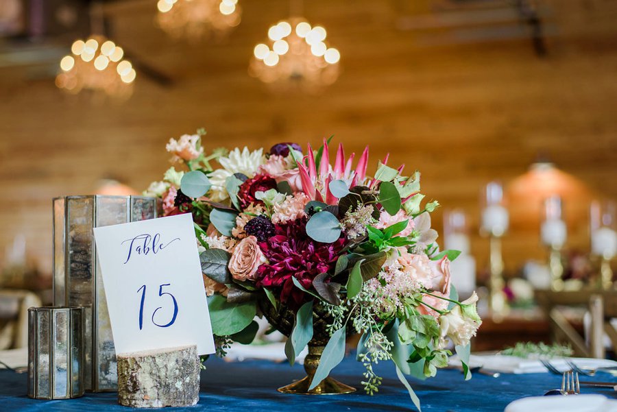 A Burgundy & Navy Rustic Elegant Florida Wedding via TheELD.com