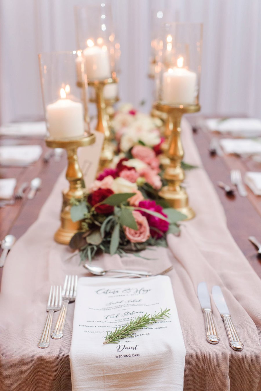 A Burgundy & Navy Rustic Elegant Florida Wedding via TheELD.com