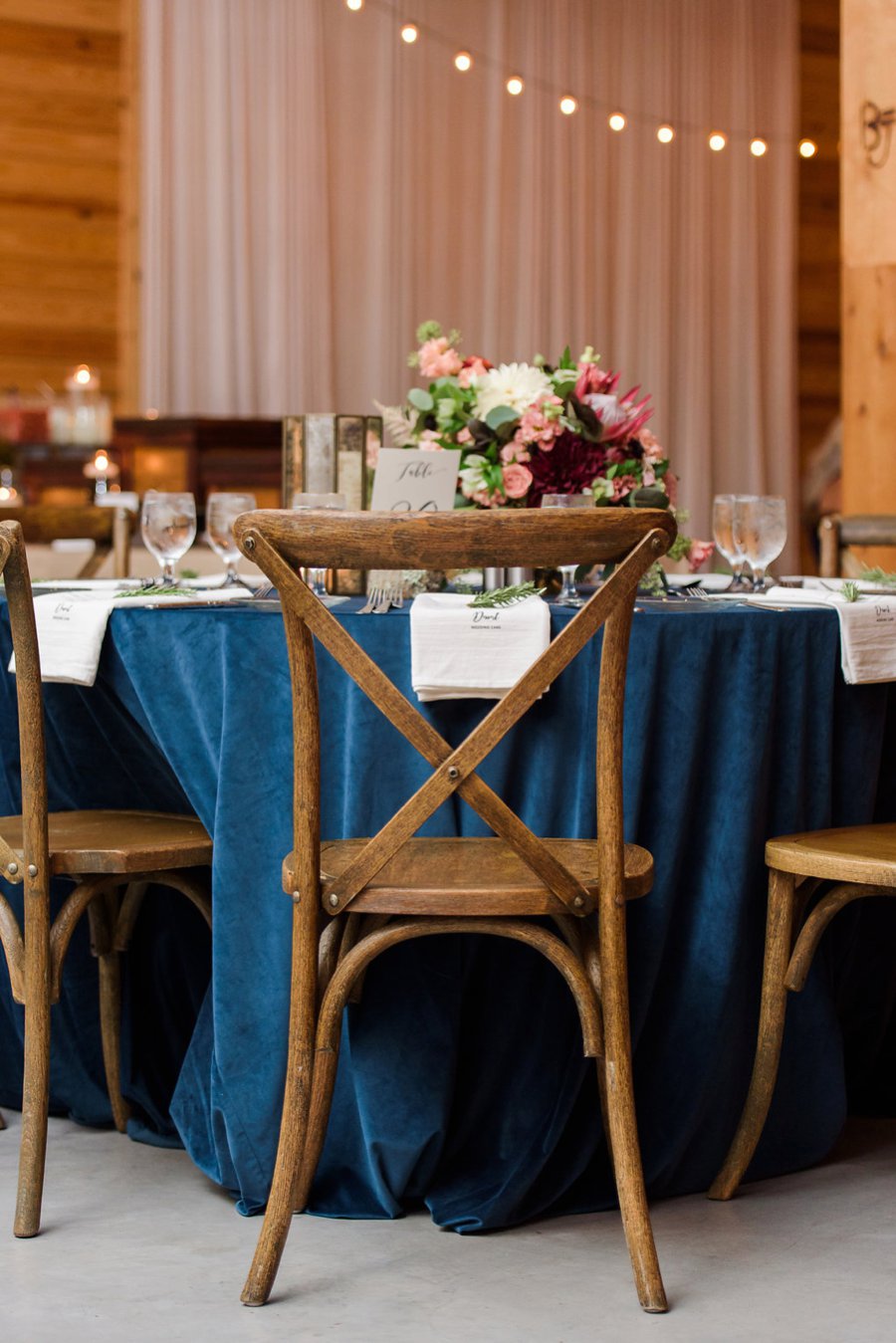 A Burgundy & Navy Rustic Elegant Florida Wedding via TheELD.com