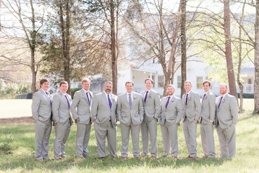 A Classic Southern Purple & White Alabama Wedding Day via TheELD.com