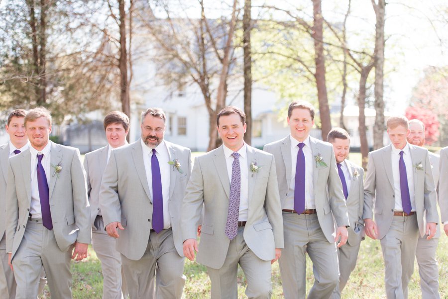 A Classic Southern Purple & White Alabama Wedding Day via TheELD.com