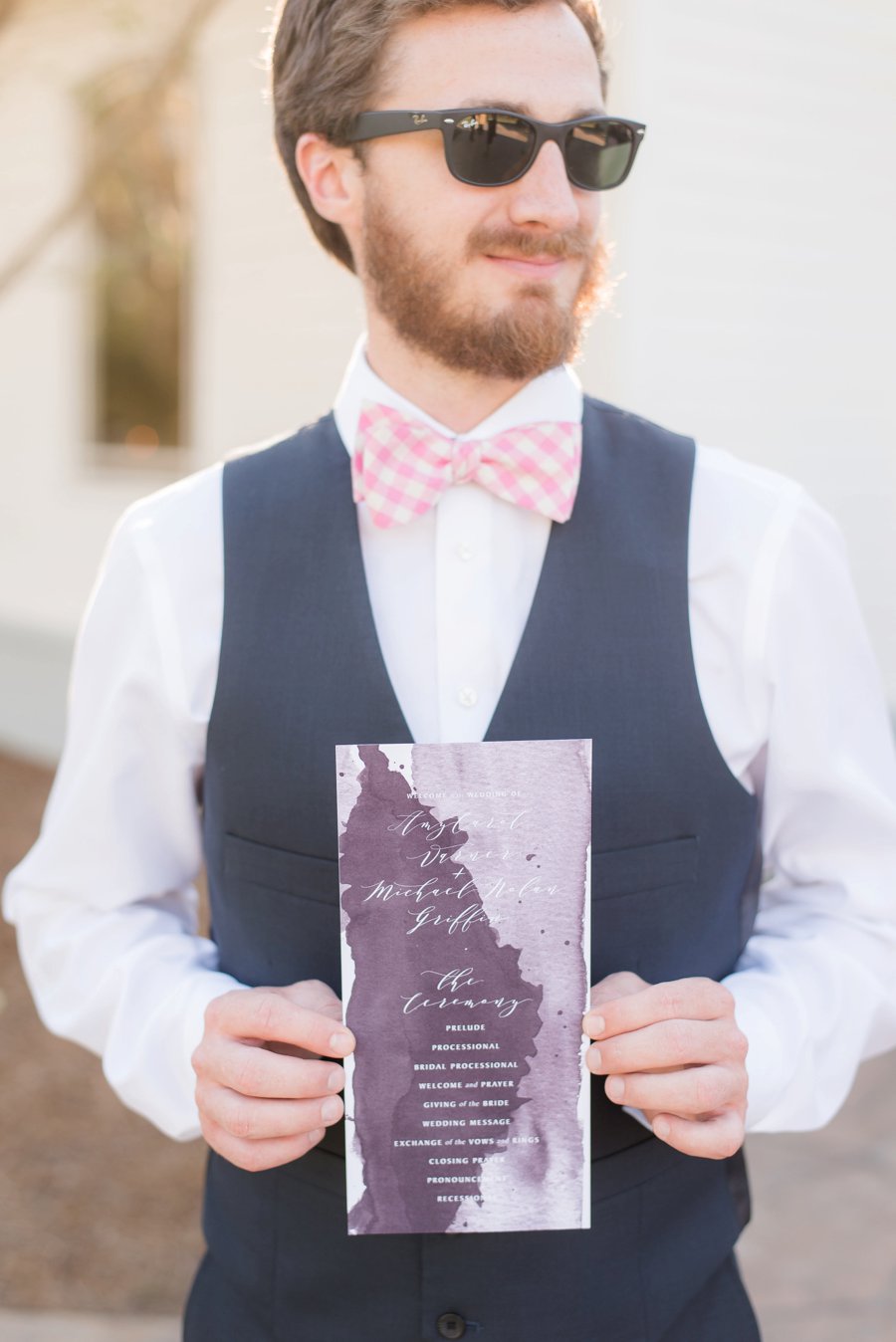 A Classic Southern Purple & White Alabama Wedding Day via TheELD.com