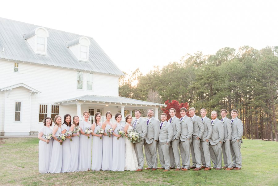 A Classic Southern Purple & White Alabama Wedding Day via TheELD.com