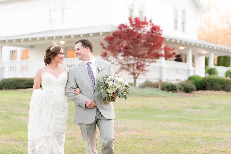 A Classic Southern Purple & White Alabama Wedding Day via TheELD.com