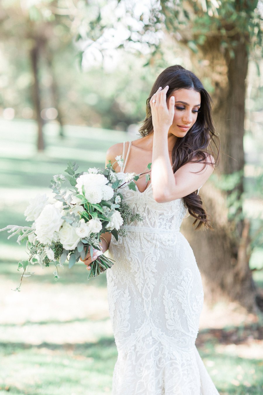 An Elegant Green & White Temecula Wedding via TheELD.com