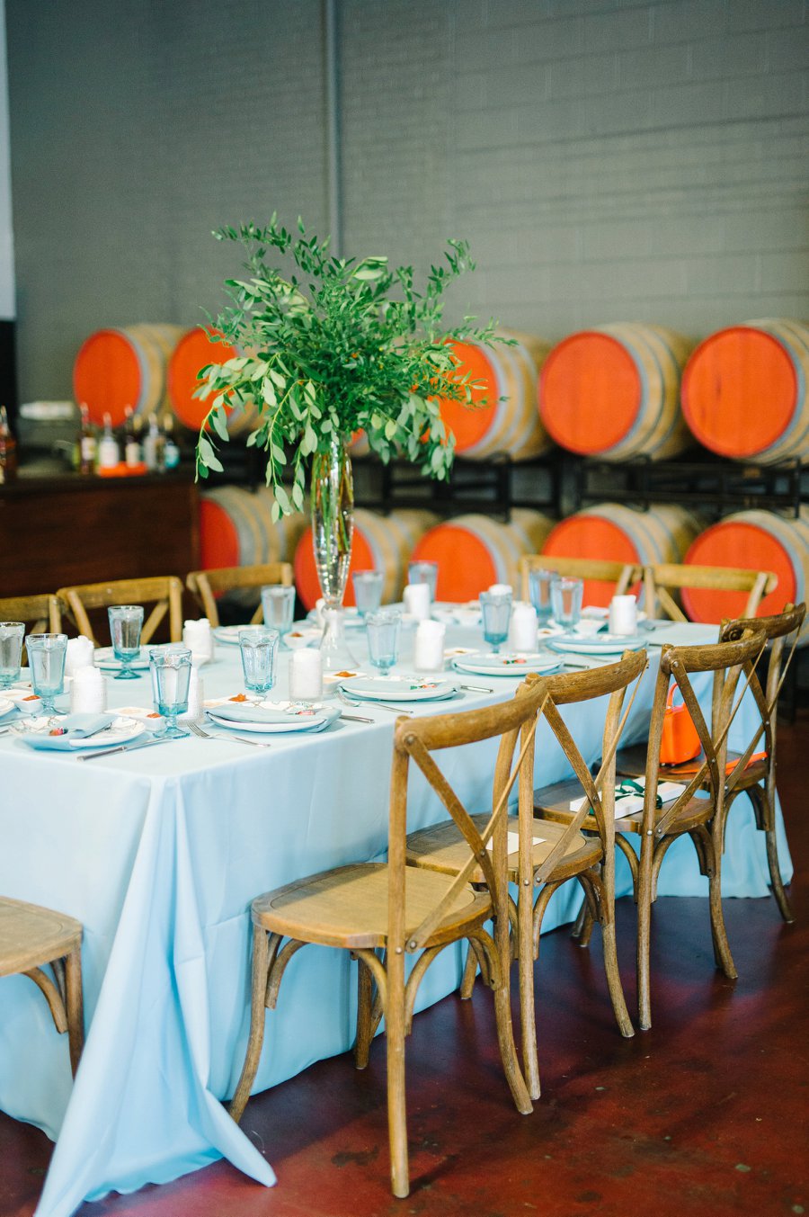 A Charleston inspired Orange & Blue Rehearsal Dinner via TheELD.com