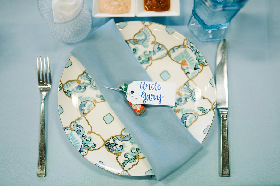 A Charleston inspired Orange & Blue Rehearsal Dinner via TheELD.com