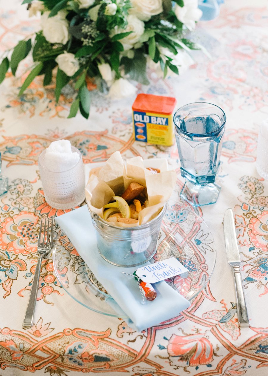 A Charleston inspired Orange & Blue Rehearsal Dinner via TheELD.com